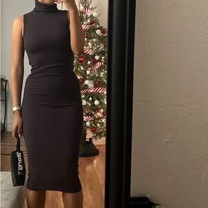 Brown turtle neck dress/ small/ Zara